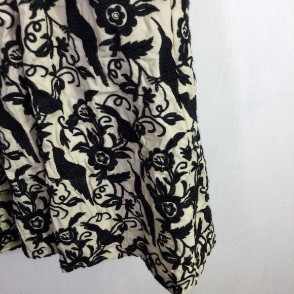 Betsey Johnson Womens Fit & Flare Halter Midi Dress Embroidered Black Bird - Picture 16 of 16